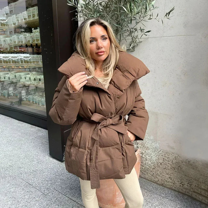 Doudoune Ceinturée Luxe