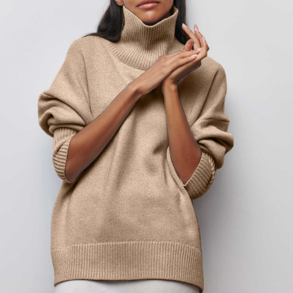 Margot – Pull Col Roulé Tricoté