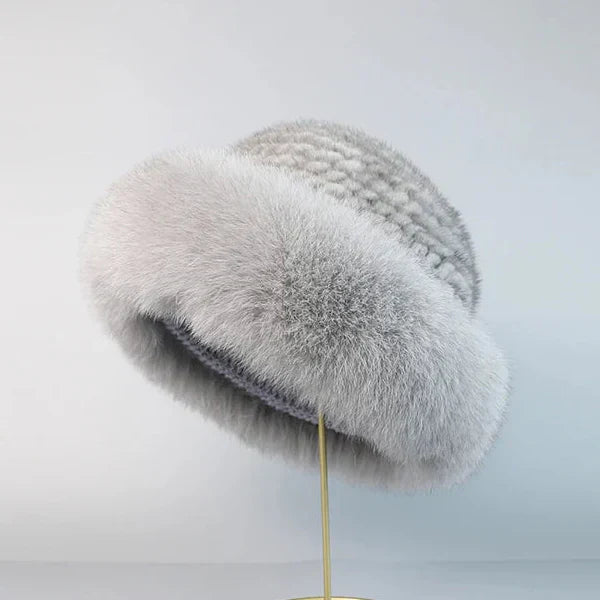 Jasmin – Chapeau Élégant Fourrure Vison