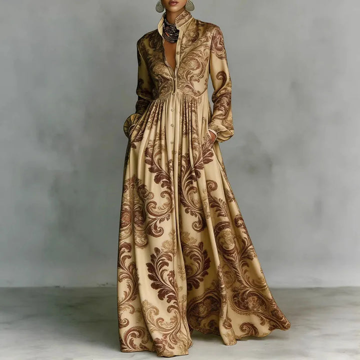 Lanna – Robe Maxi Florale Boutonnée