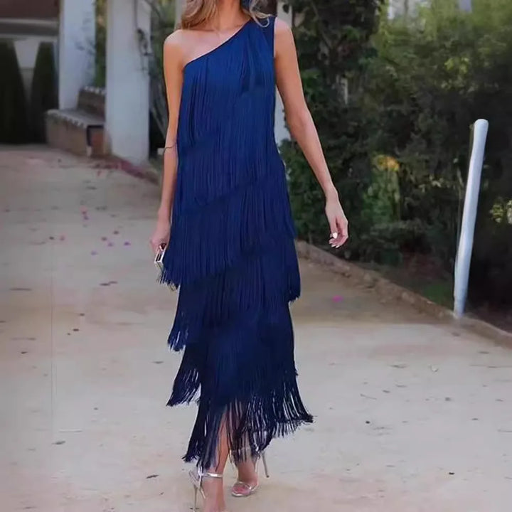 Paulina – Robe Maxi à Franges