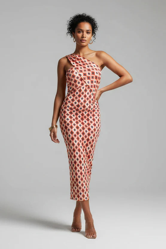 Irmgardi – Robe Épaule Diagonale