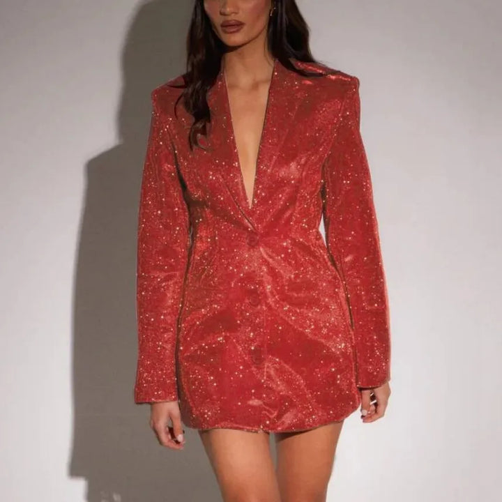Gia™ – Robe Blazer Scintillante
