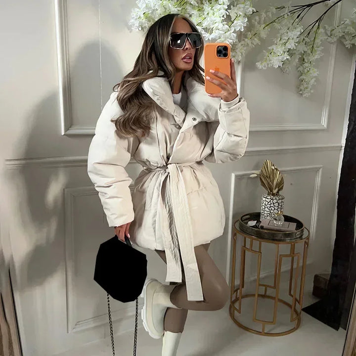 Doudoune Ceinturée Luxe
