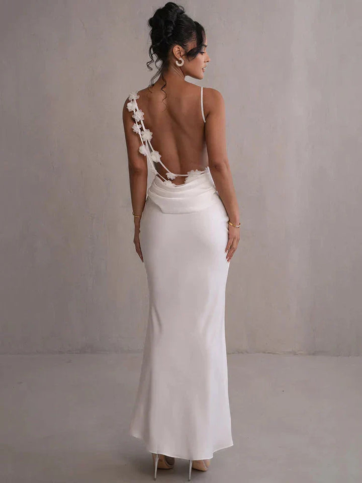 Cassiane – Robe Satin Florale