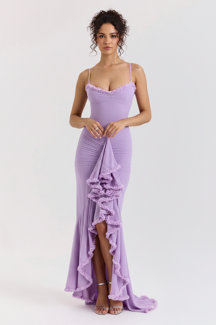 Edith – Robe à Volants Charmante