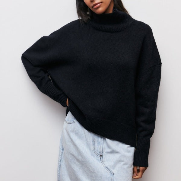 Margot – Pull Col Roulé Tricoté