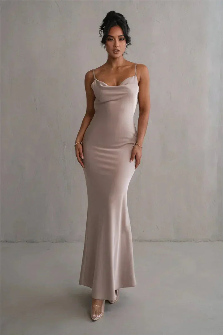 Cassiane – Robe Satin Florale