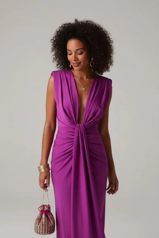 Moriah – Robe Maxi Plissée
