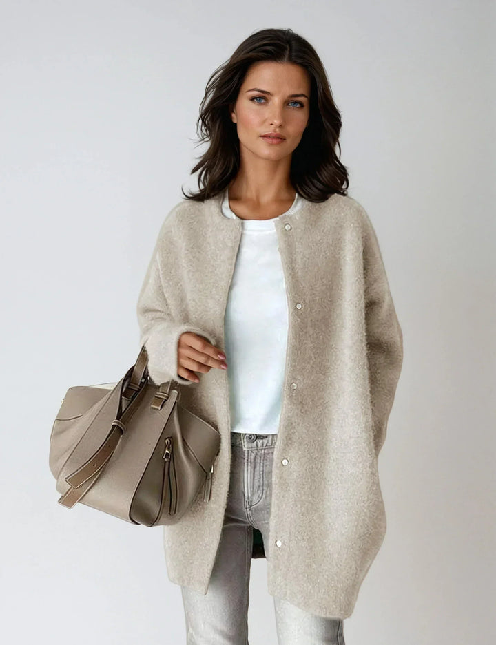 Elena – Manteau Laine Boutonné