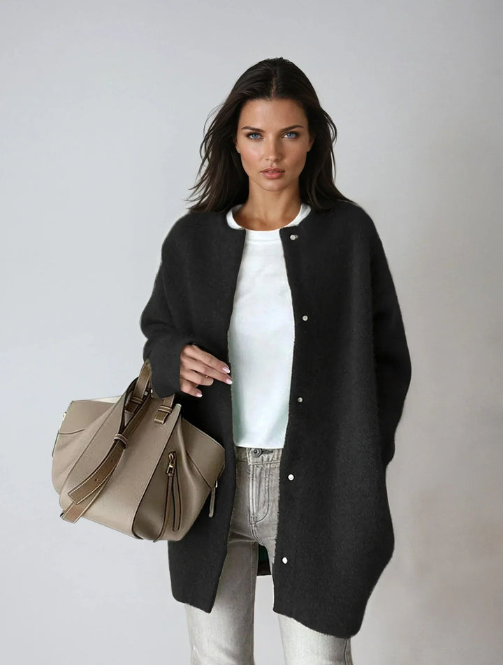 Elena – Manteau Laine Boutonné