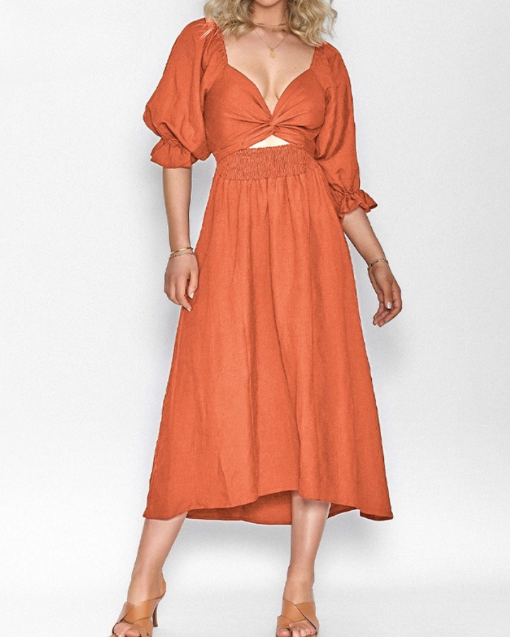 Ophelia – Robe Midi Manches