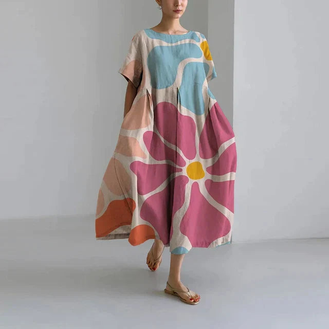 Calliope – Robe Florale Élégante