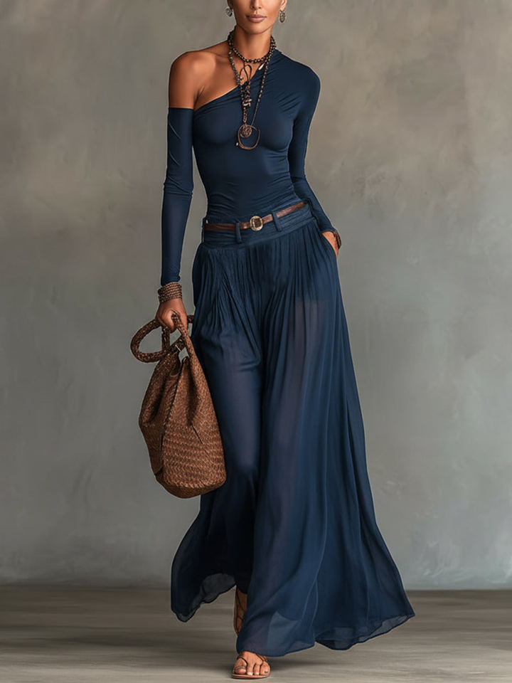 Monika – Ensemble Gainant Tulle Marine
