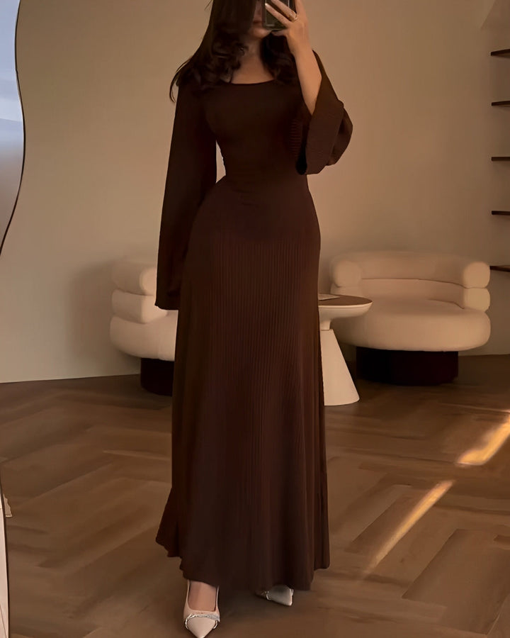 Aiah – Robe Maxi Tricotée Élégante