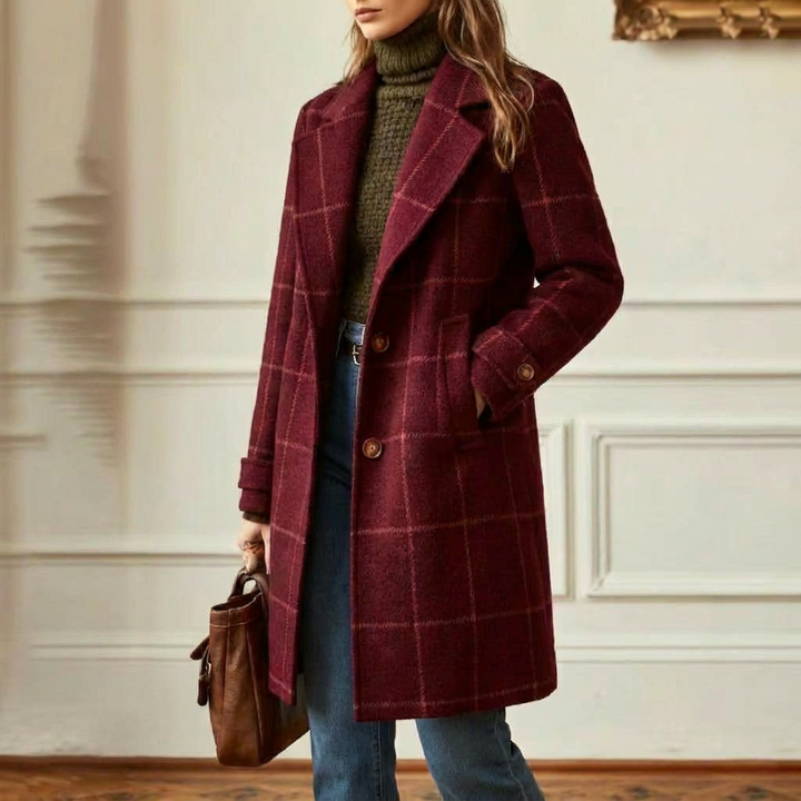 Oxford – Manteau Laine Carreaux