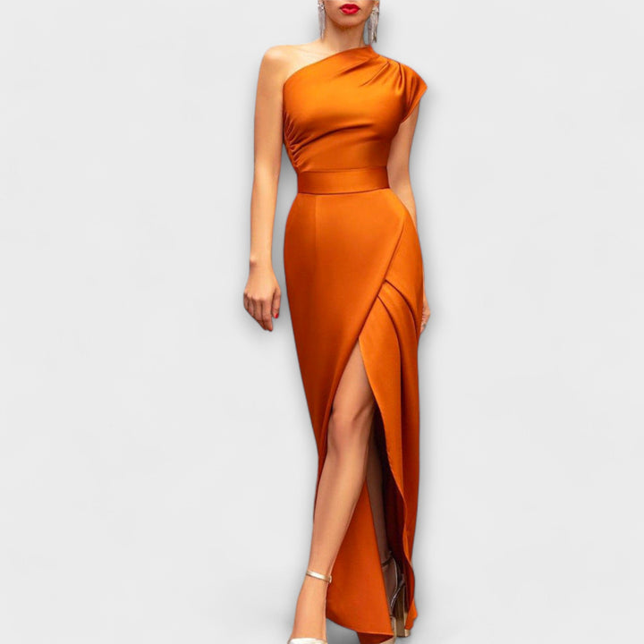 Axa – Robe Maxi de Soirée Asymétrique