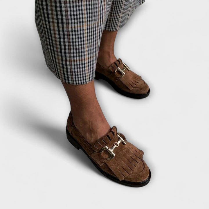 Brigitte – Mocassin Marron Raffiné