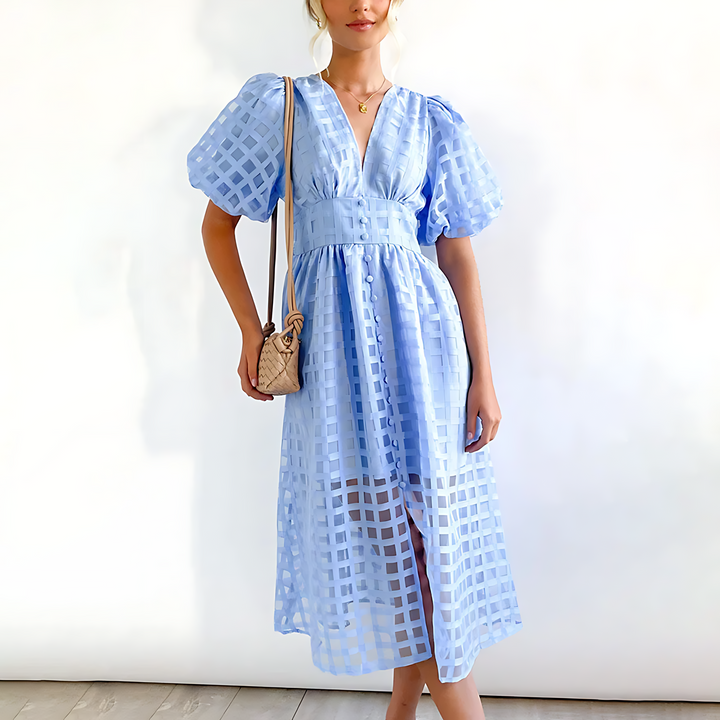 Julia – Robe Midi Estivale Élégante