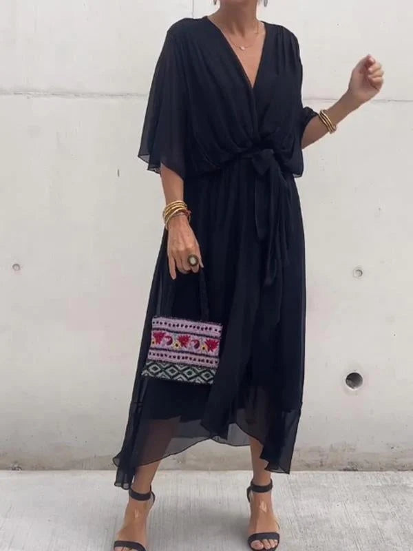 Thyra – Robe Midi Col V