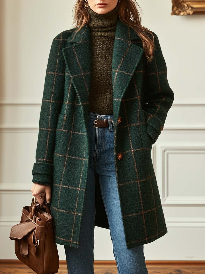 Oxford – Manteau Laine Carreaux