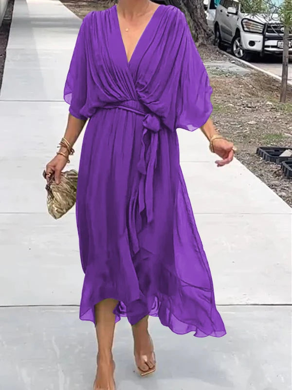 Thyra – Robe Midi Col V