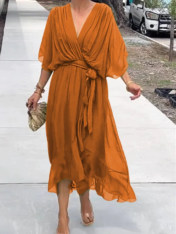 Thyra – Robe Midi Col V