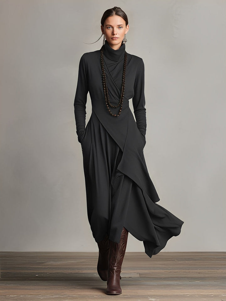 Natalie – Robe Drapée Élégante