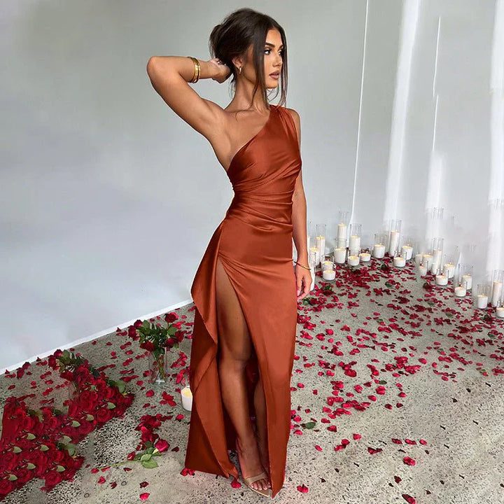 Inez – Robe Maxi Une Épaule Élégante