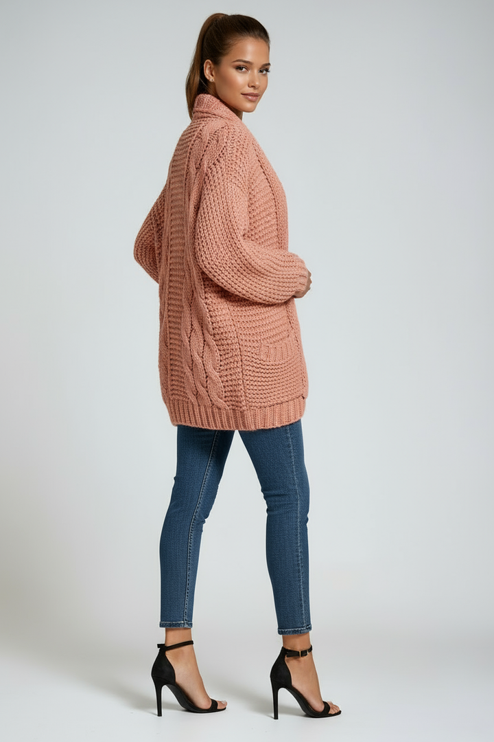 Amara – Cardigan Tricoté Manches Longues