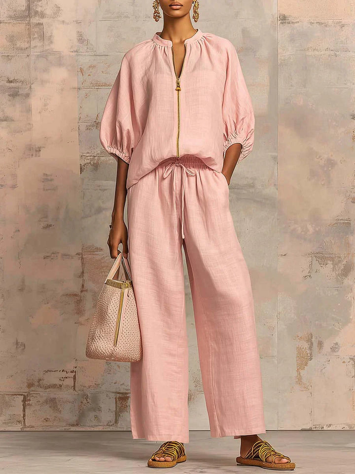 Alba – Ensemble Chemise Relaxed & Pantalon Large