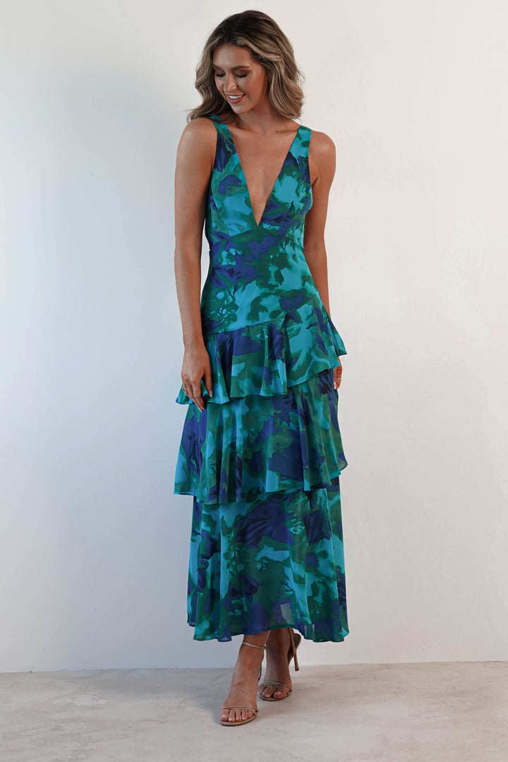 Eva – Robe Midi à Volants