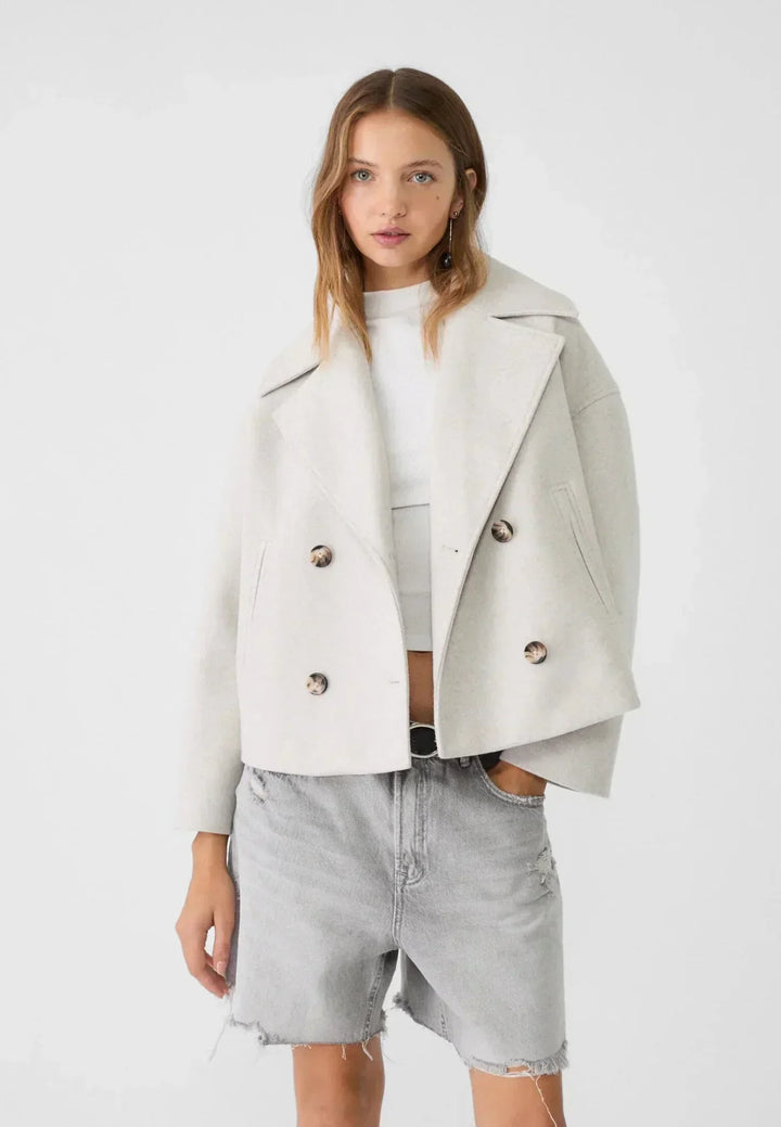 Liora – Manteau Court Croisé
