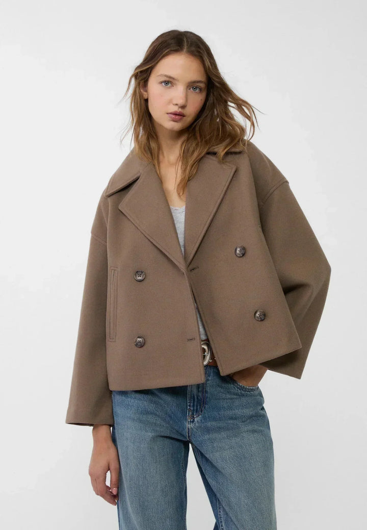 Liora – Manteau Court Croisé