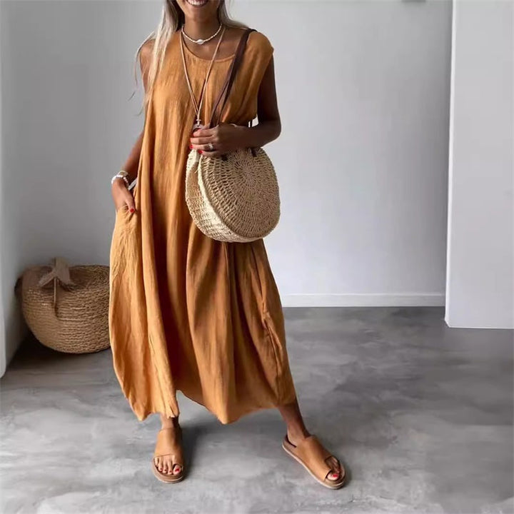 Esme – Robe Midi Sans Manches