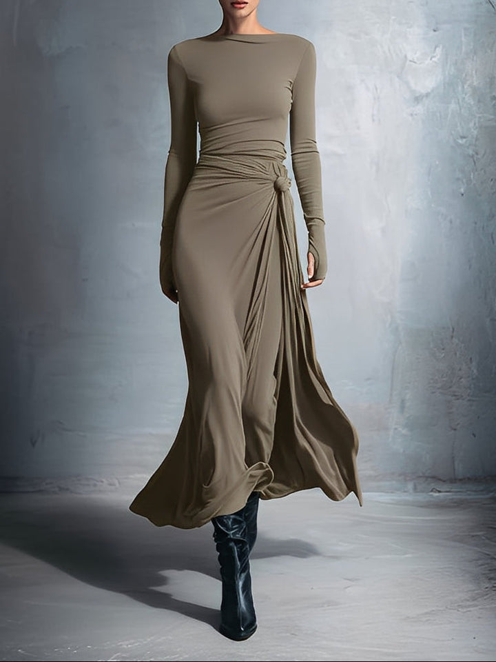 Naiara – Robe Maxi Nœud Latéral